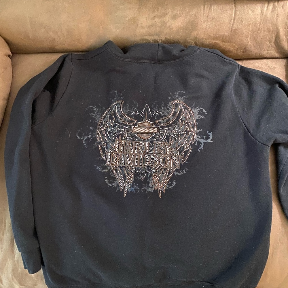 Harley Davidson zippered hoodie